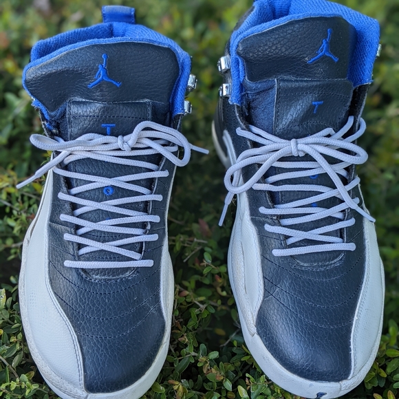 AIR JORDAN 12 RETRO GS"Indigo-Gently Loved - Picture 2 of 4